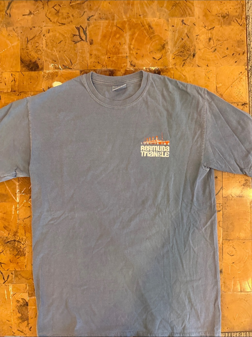 COMFORT COLORS LOST IN THE BERMUDA TRIANGLE T-SHIRT, SIZE MEDIUM